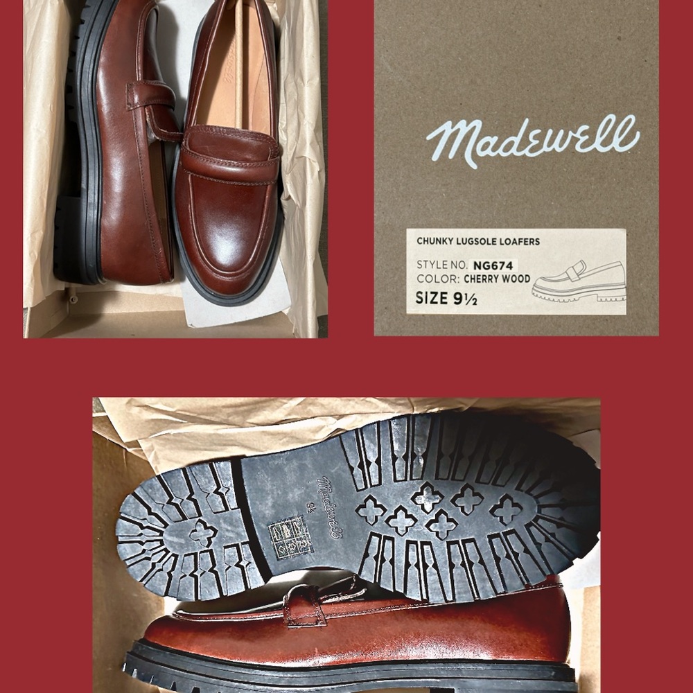 New Cherrywood Madewell Bradley Lugsole Loafer